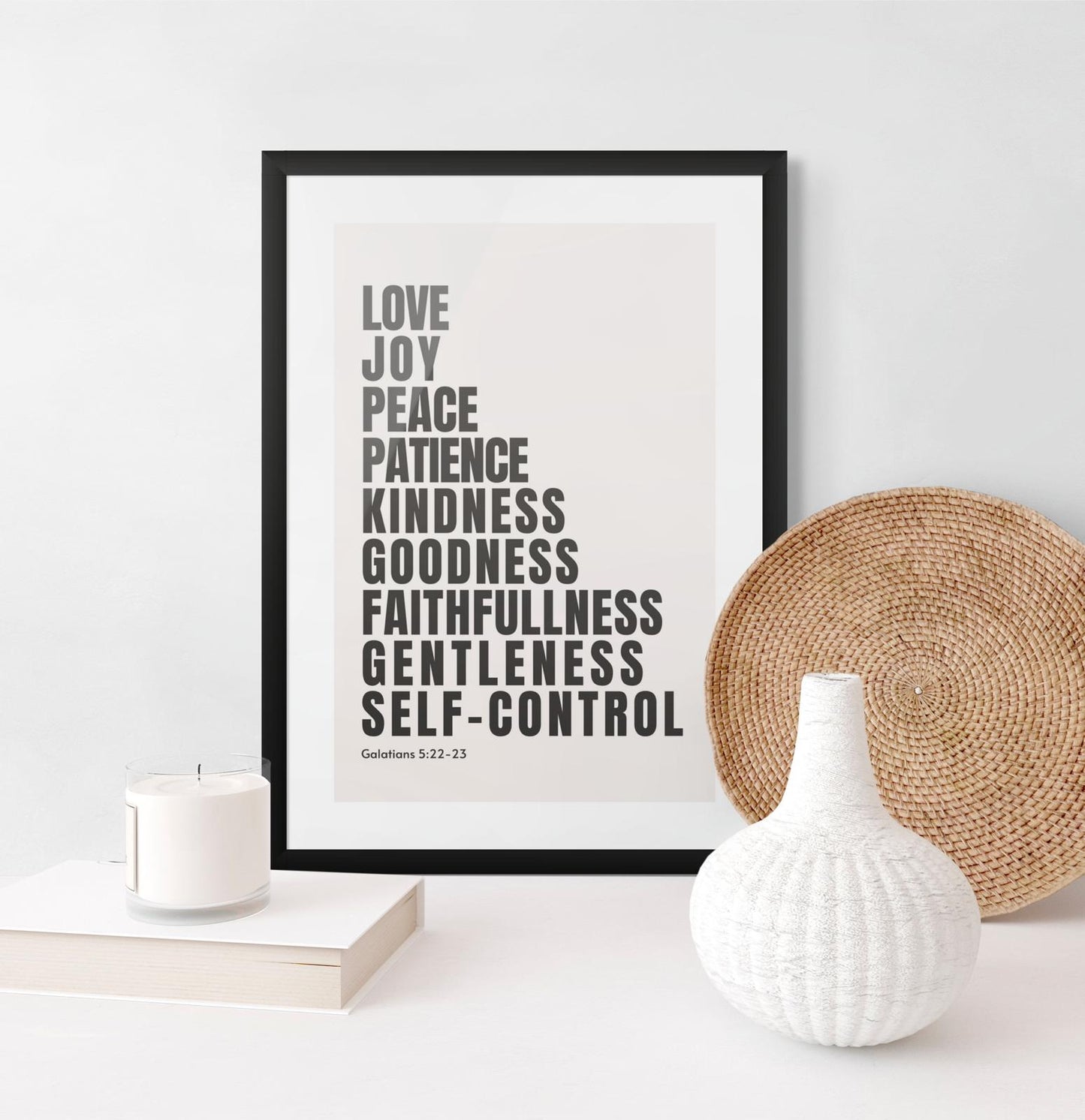 The Fruits of the Spirit - Framed Print A4