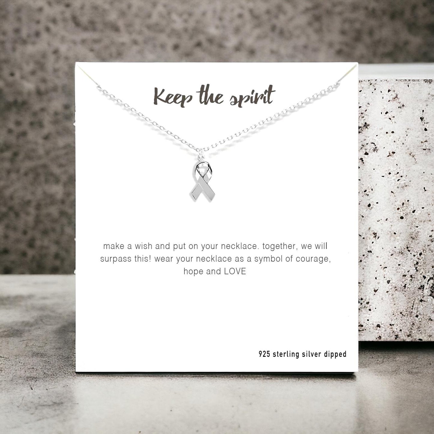 Awareness Ribbons S925 Silver Necklace