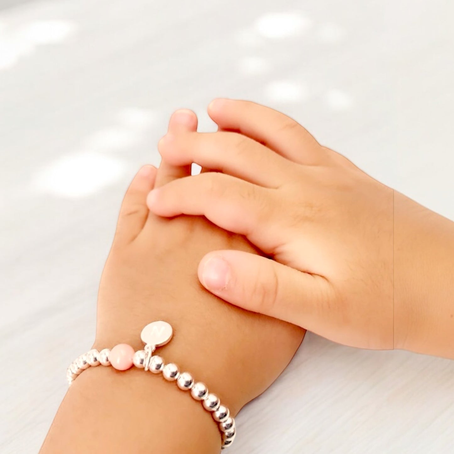 Initial Sterling Silver Bracelet: Personalized 925 Silver Dainty Jewelry