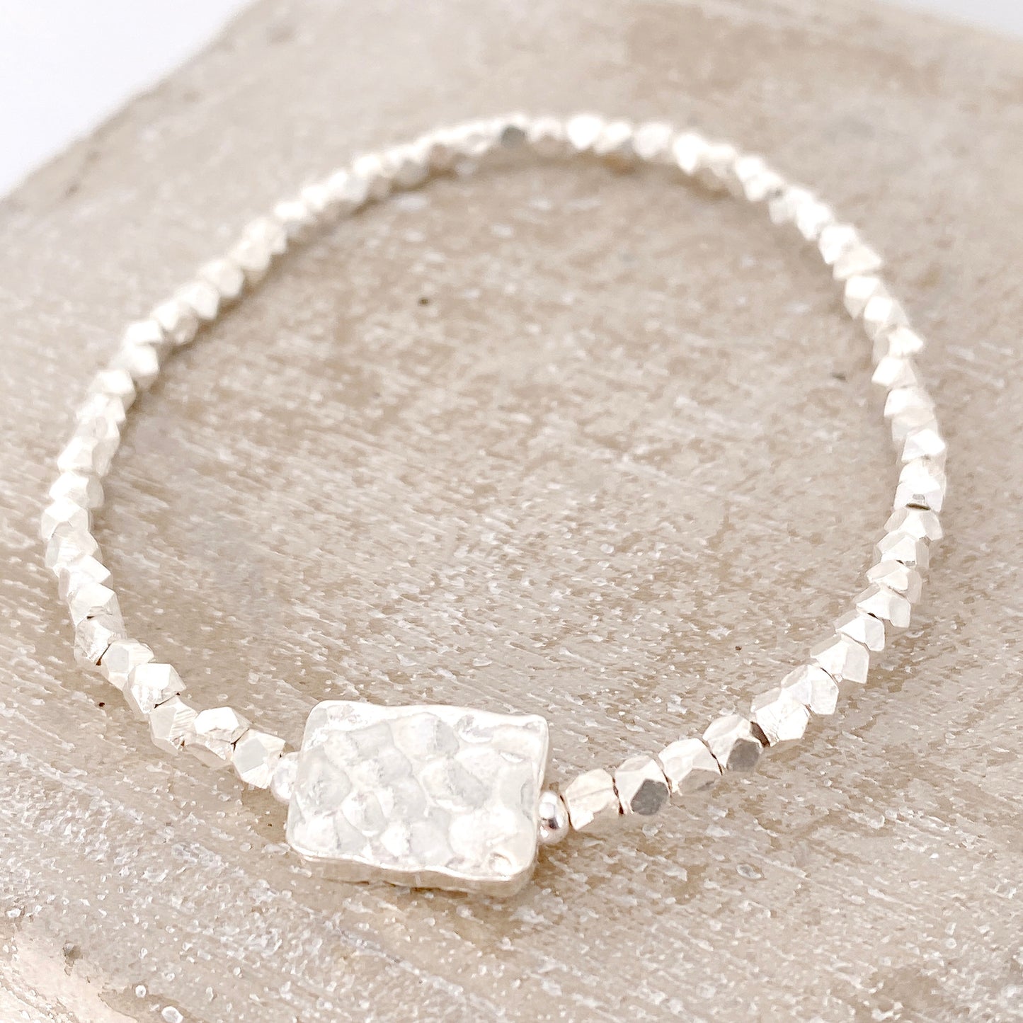 Rectangle Rhombus Silver 925 Bracelet
