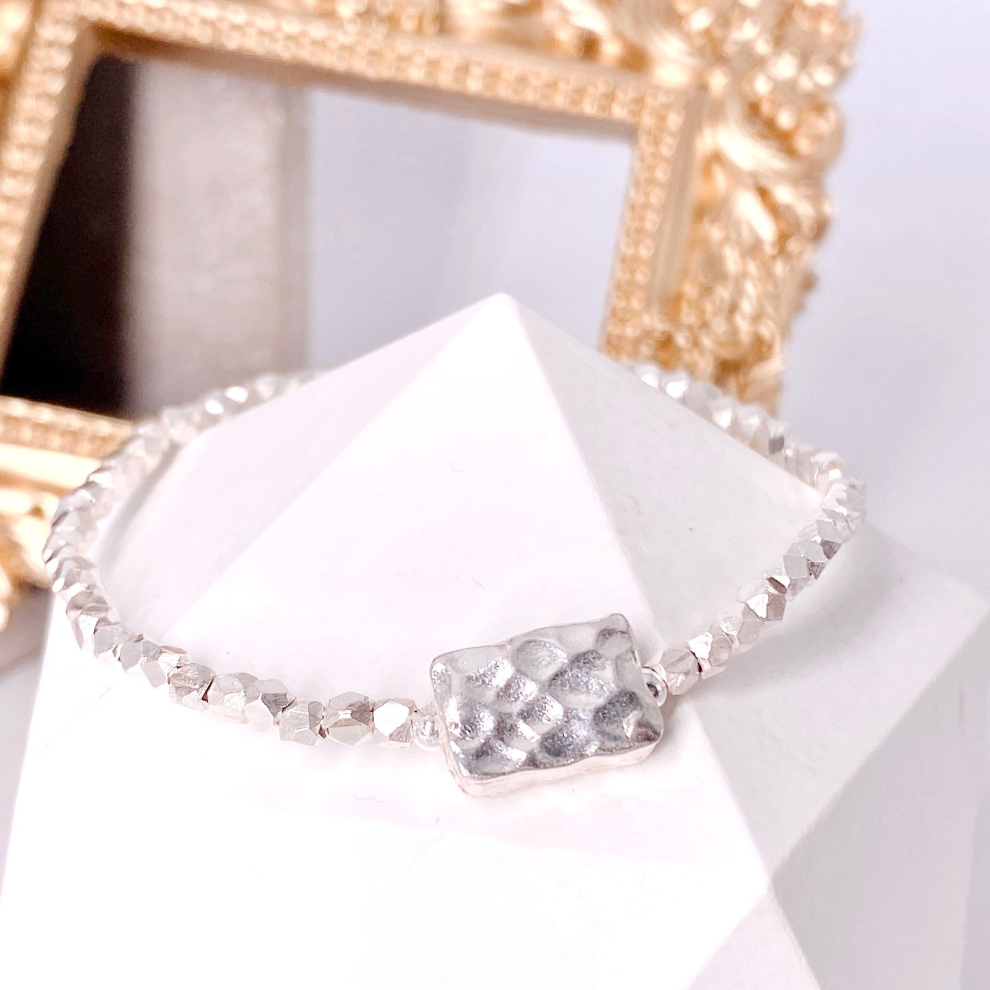 Rectangle Rhombus Silver 925 Bracelet
