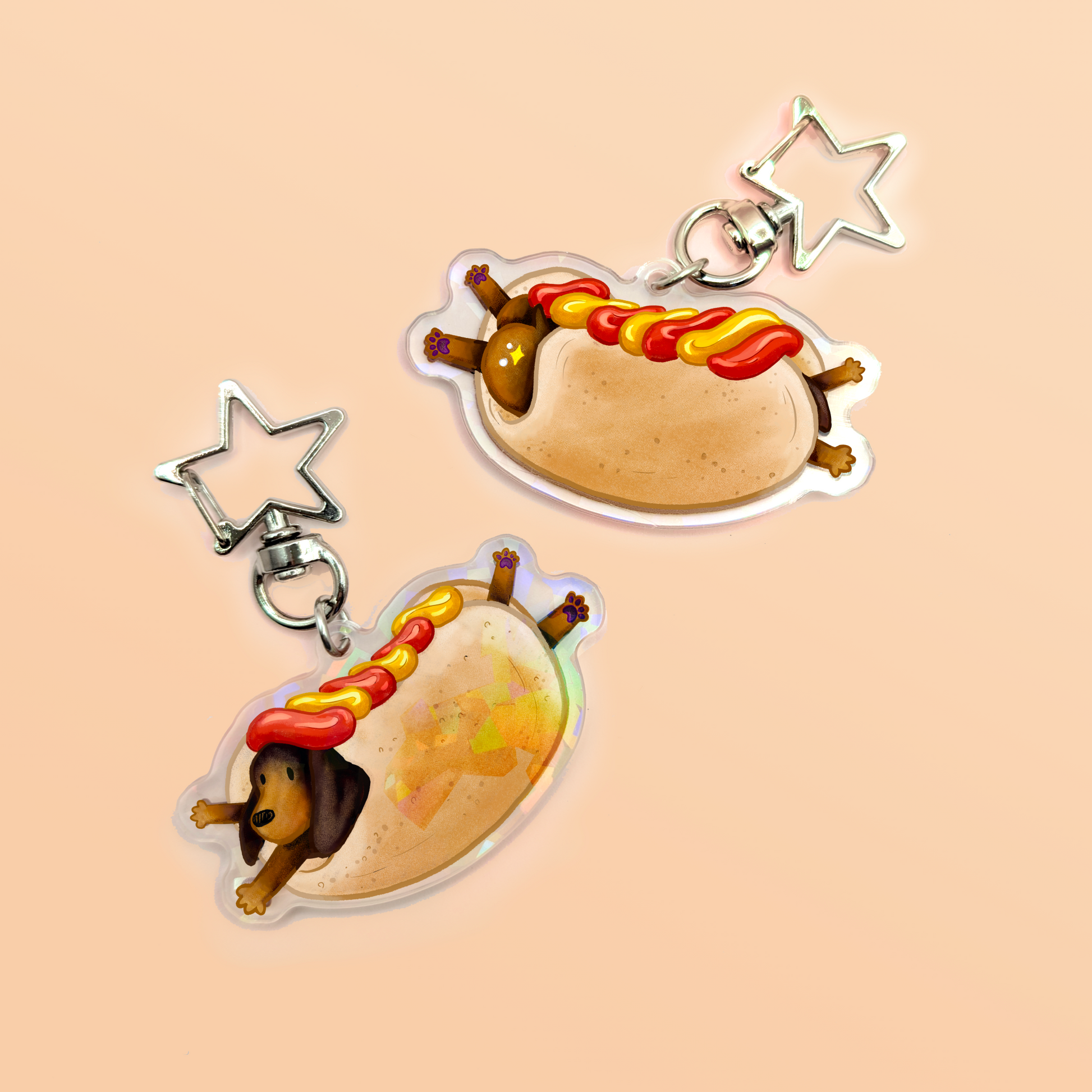 Hot Dog Keyring