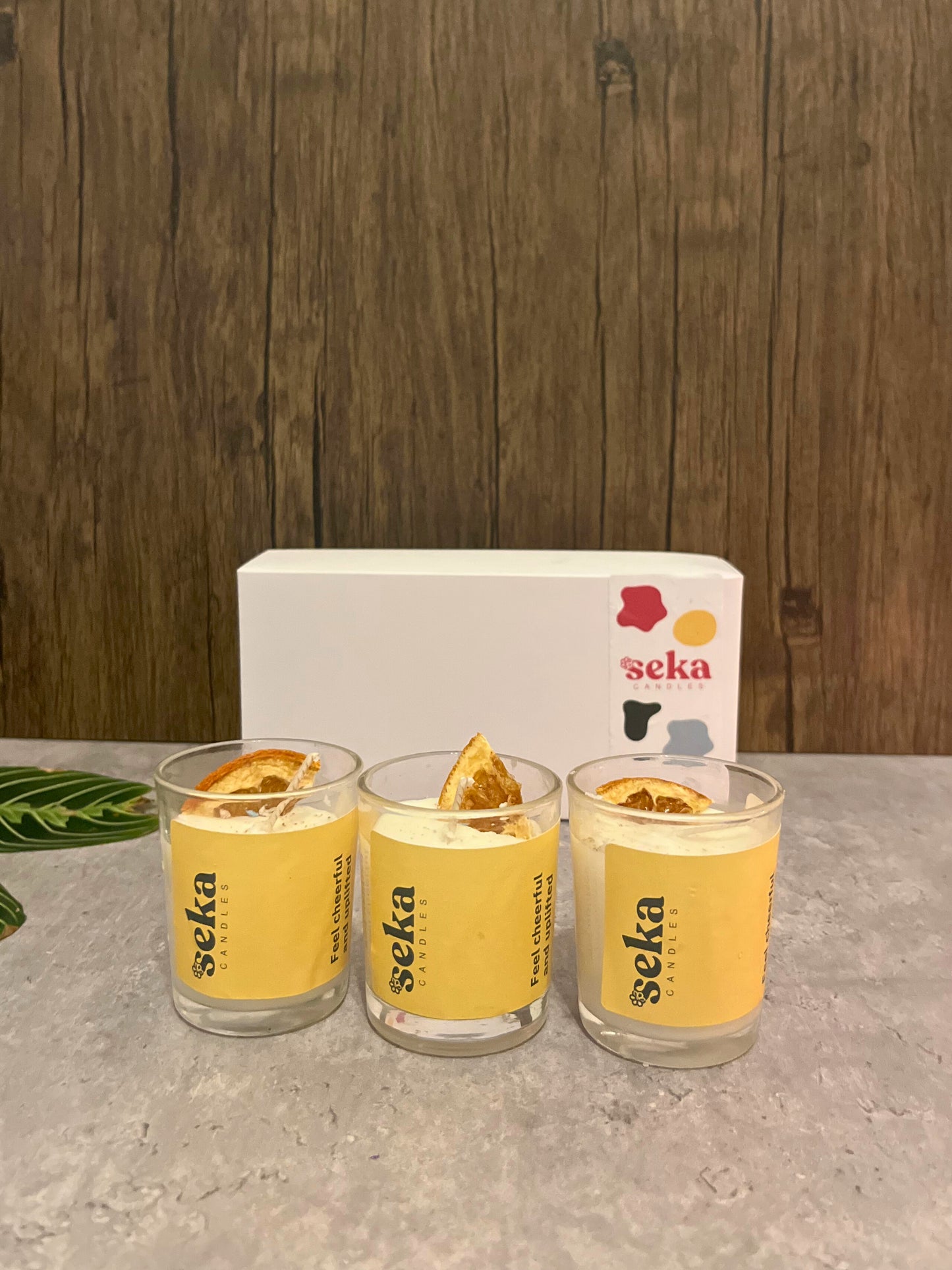 Feel Refreshed and Uplifted - Orange and Cinnamon Soy Wax Candle, Candle