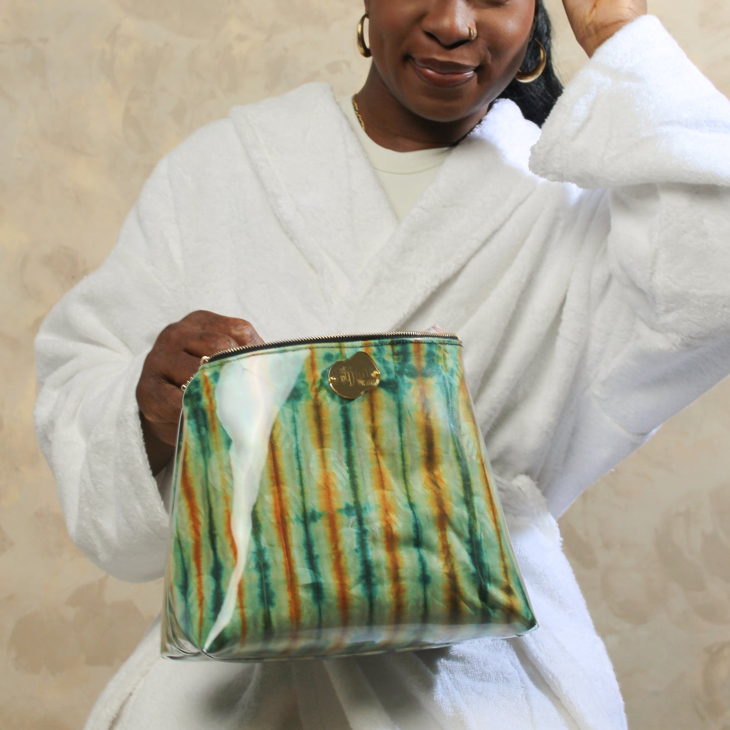 BijouCREATES - Green Tiger Toiletry Bag - BCTBGM