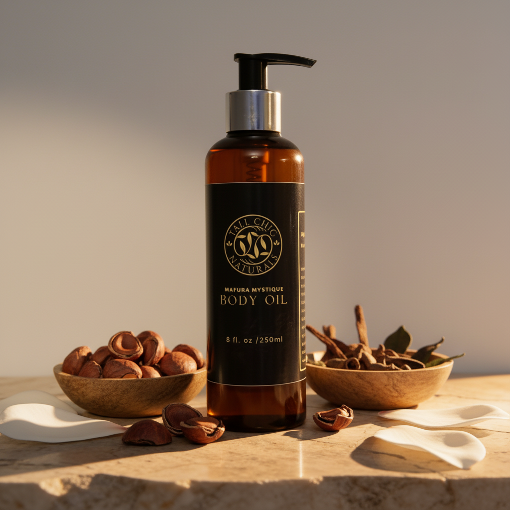 Tall Chic Naturals Mafura Mystique Luxe Body Oil - African botanical skin oil