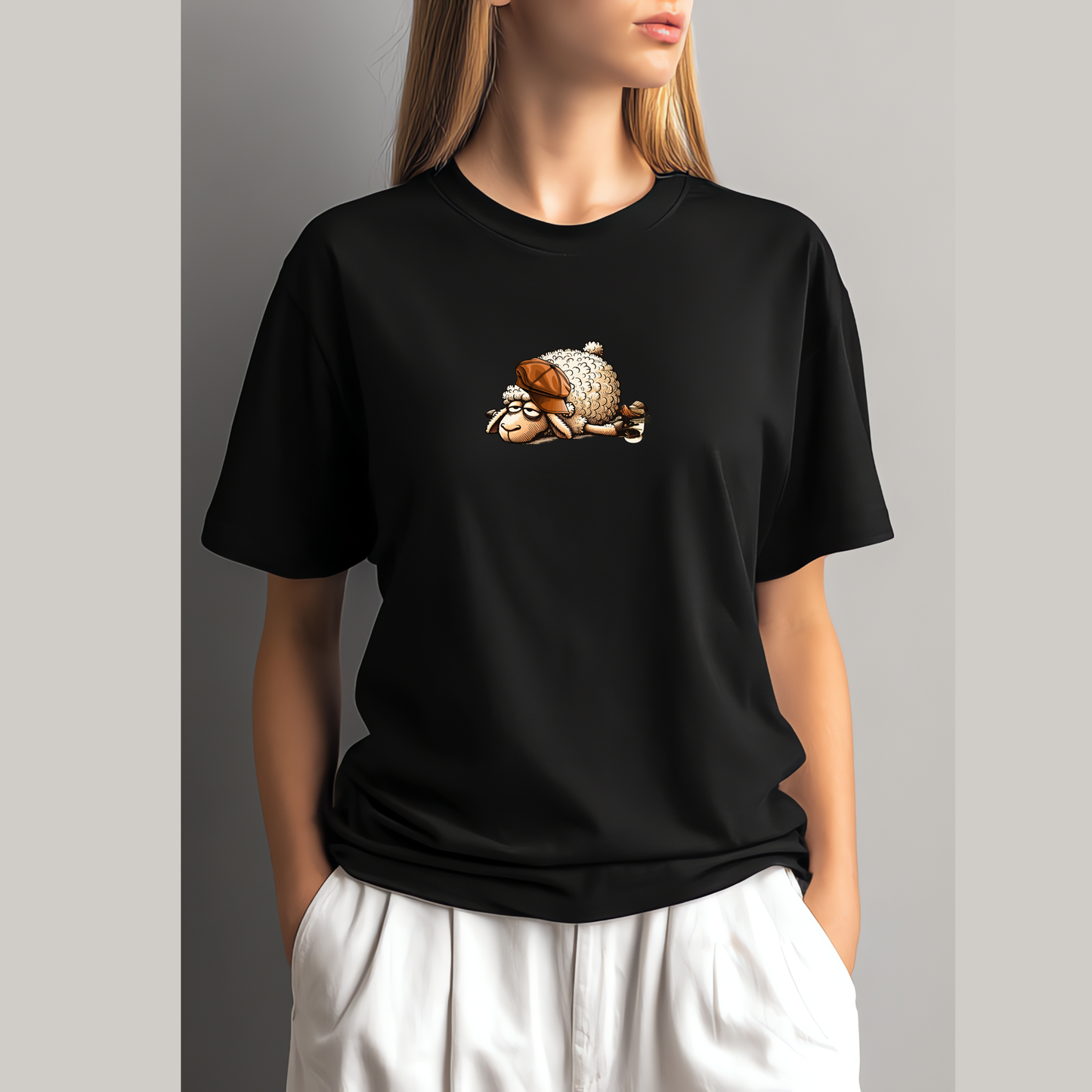 Organic cotton T shirt Unisex ' Little sheep'