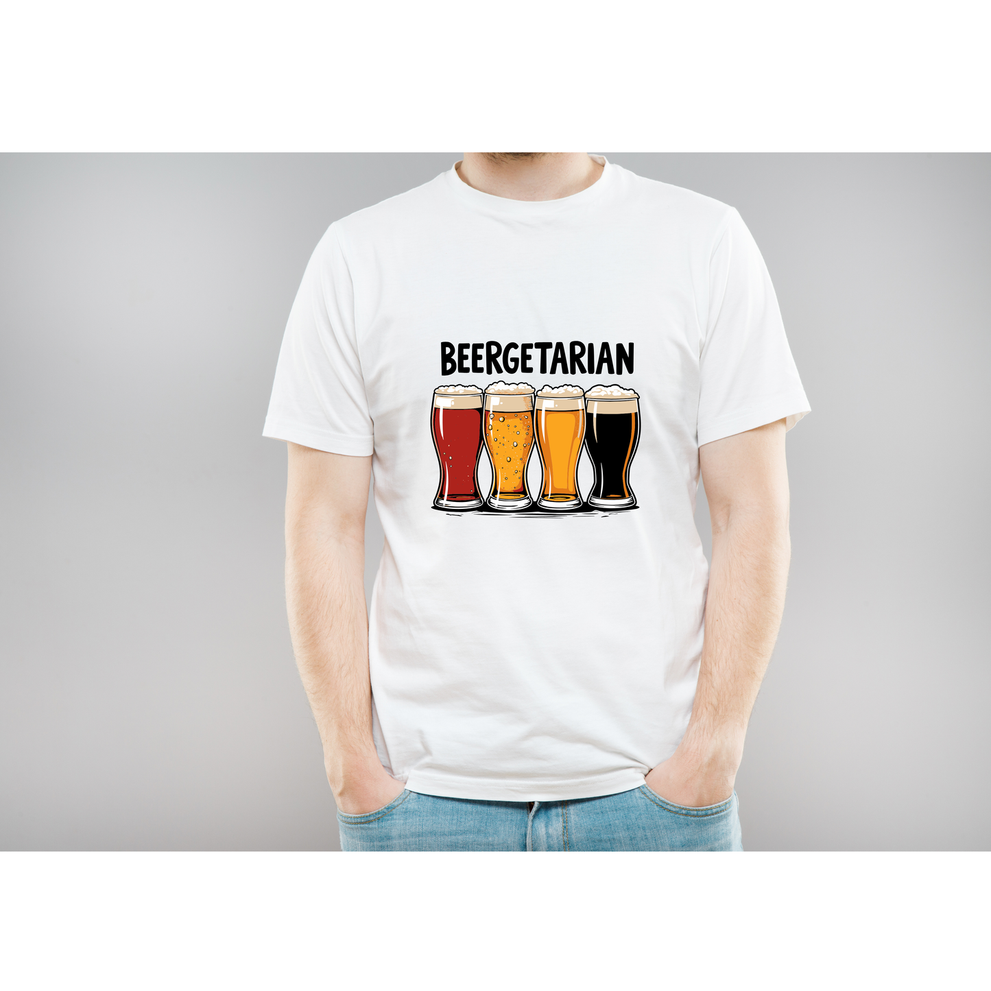 Organic cotton T shirt ' Beergetarian'