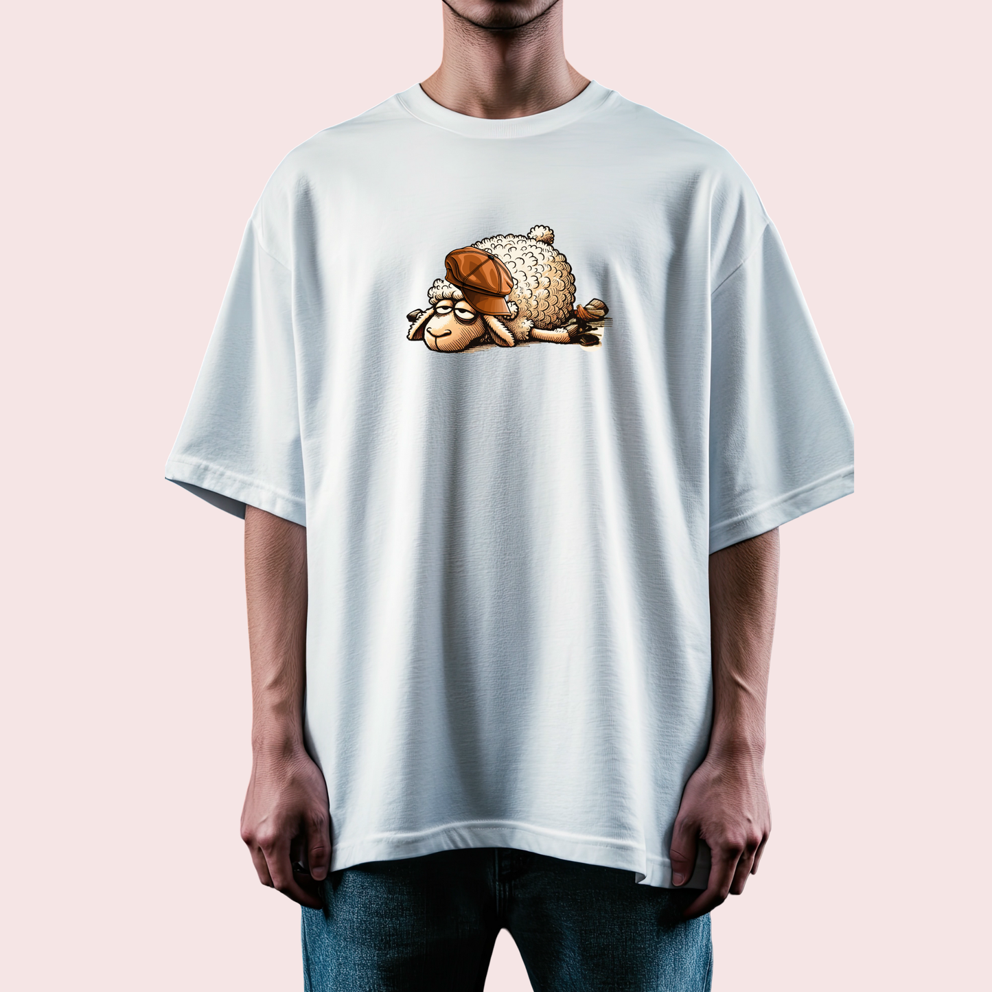 Organic cotton T shirt Unisex ' Little sheep'