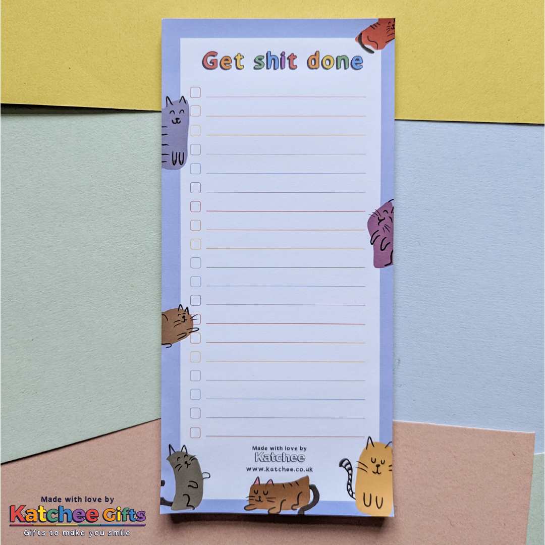 Cats themed list pad