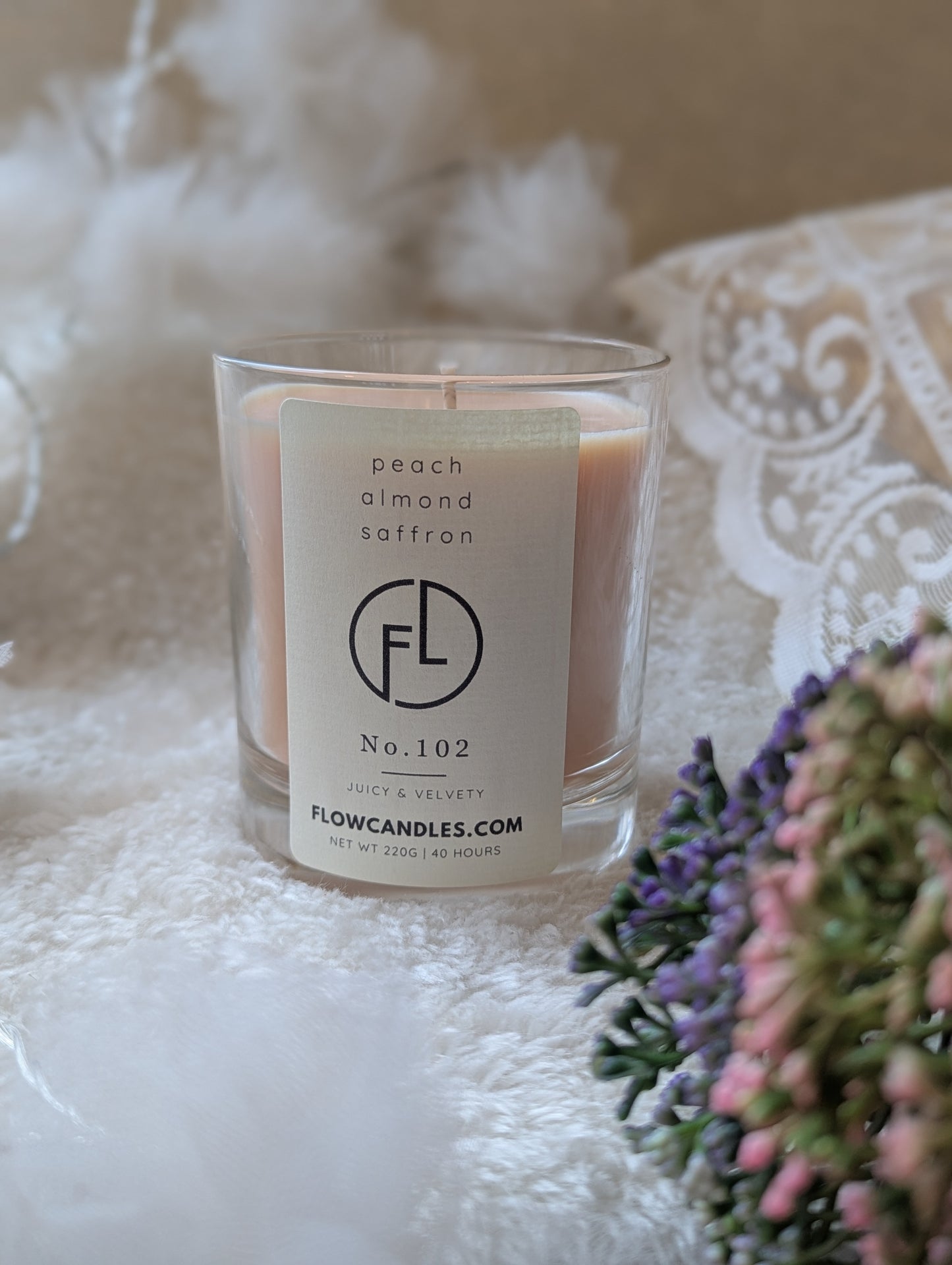 Flow Candles Natural Wax Candle