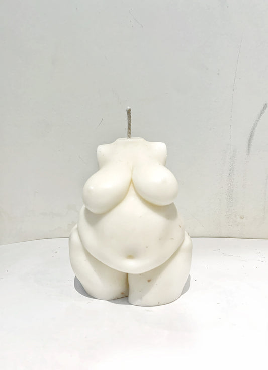 Ophelia Woman Body Torso Candle (XL Curvy Torso)