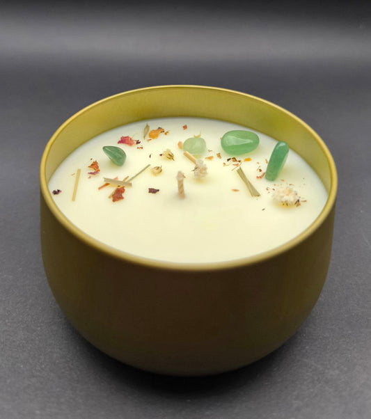 Handmade Scented Soy Wax Candle "Morning Dew"