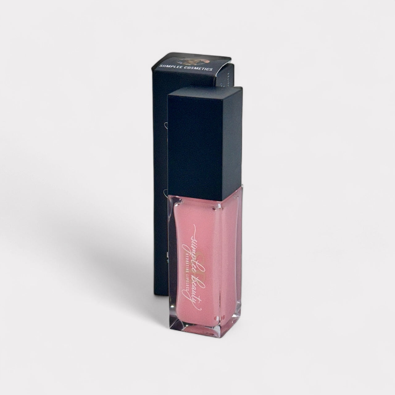 Siimplee Cosmetics Opal light pink red glitter raspberry vanilla lip gloss
