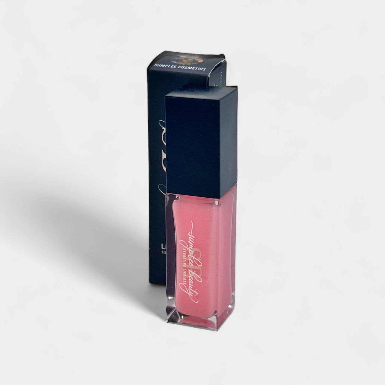 Siimplee Cosmetics Luster medium pink red mica glitter raspberry lip gloss