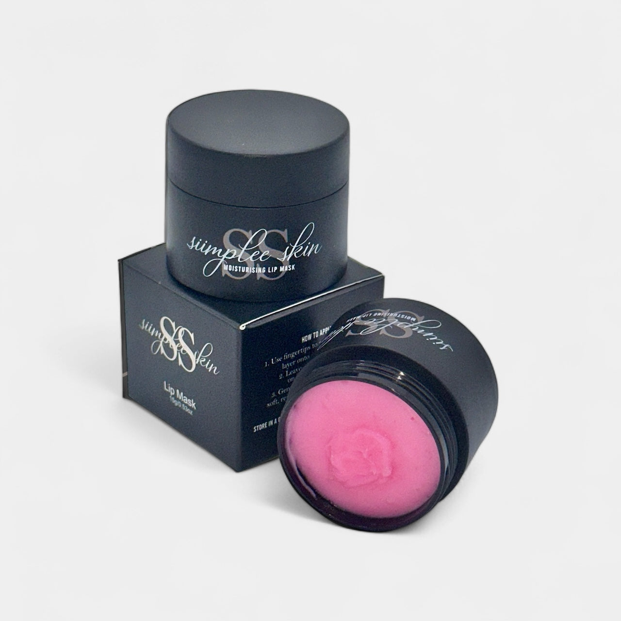 Siimplee Cosmetics Rosy Kiss pink raspberry vanilla lip mask - plumping formula