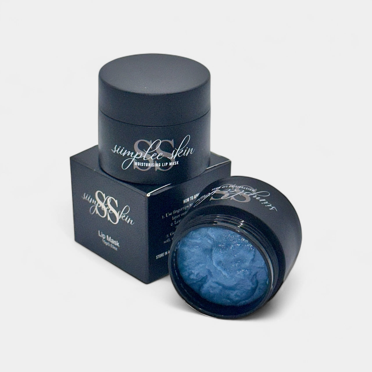 Siimplee Cosmetics Ocean Breeze blue blueberry vanilla lip mask - nourishing formula