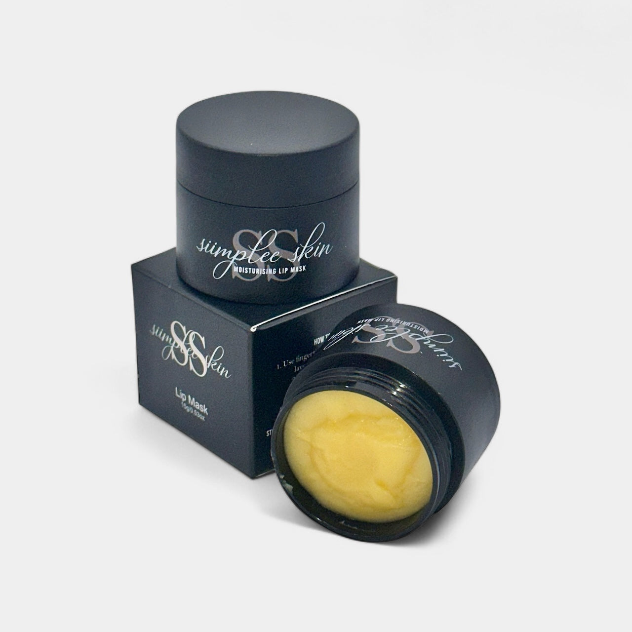 Siimplee Cosmetics Citrus Burst yellow pineapple coconut lip mask - tropical formula
