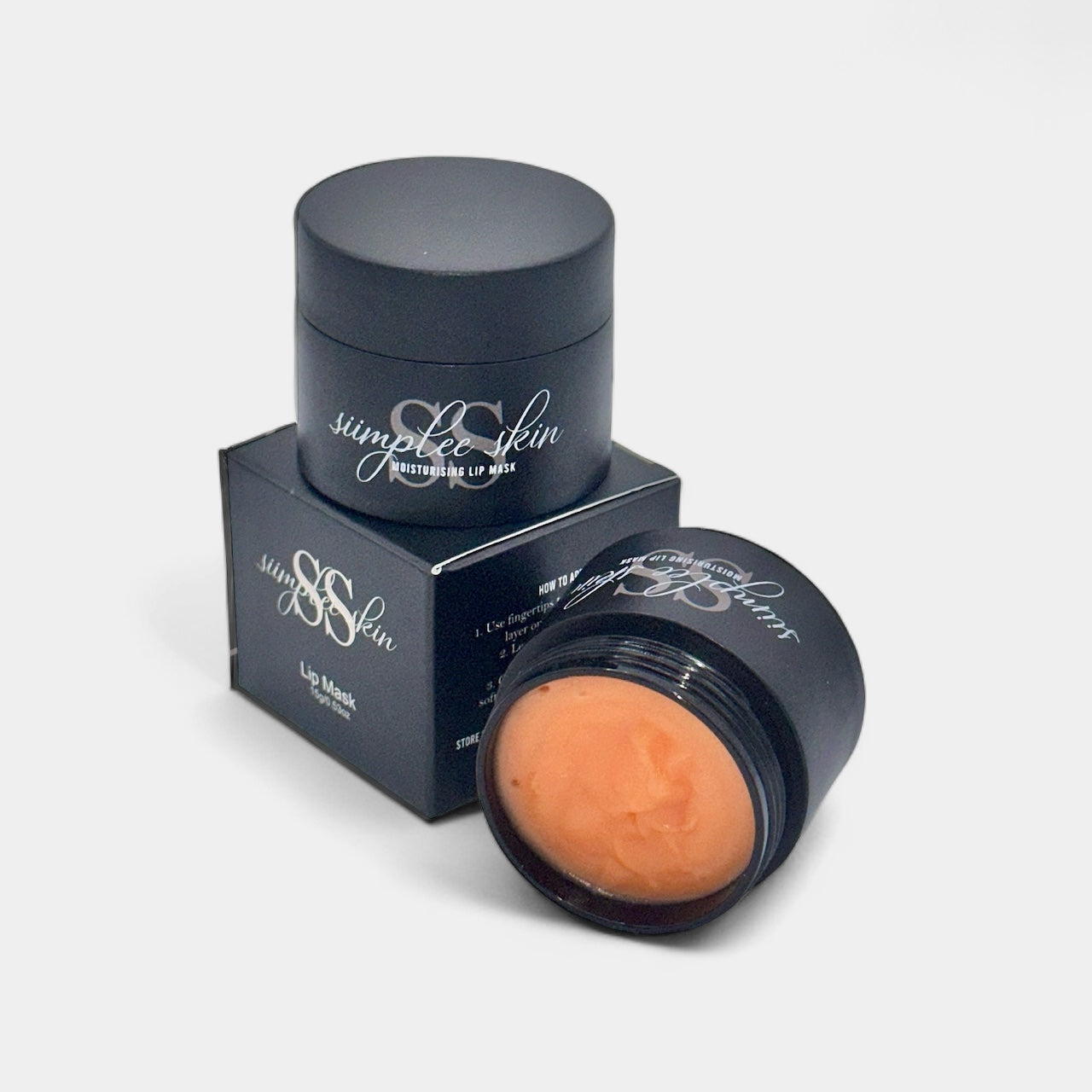 Siimplee Cosmetics Sunset Glow orange peach vanilla lip mask - nourishing formula