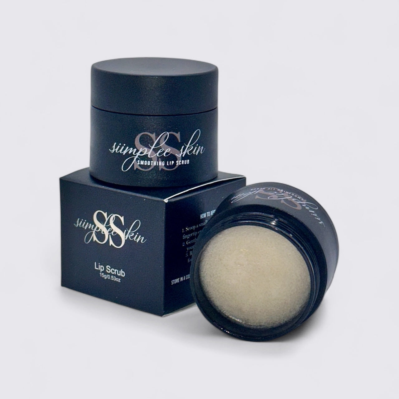 Siimplee Cosmetics Pure Polish colourless gentle lip scrub - smooth prep formula
