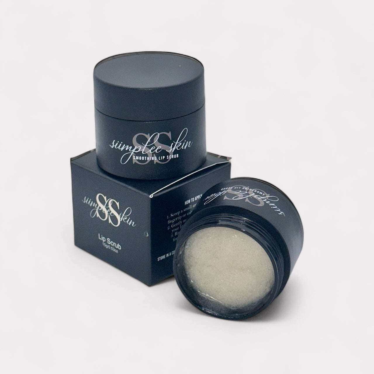 Siimplee Cosmetics Diamond Dust colourless vanilla lip scrub - luxury formula