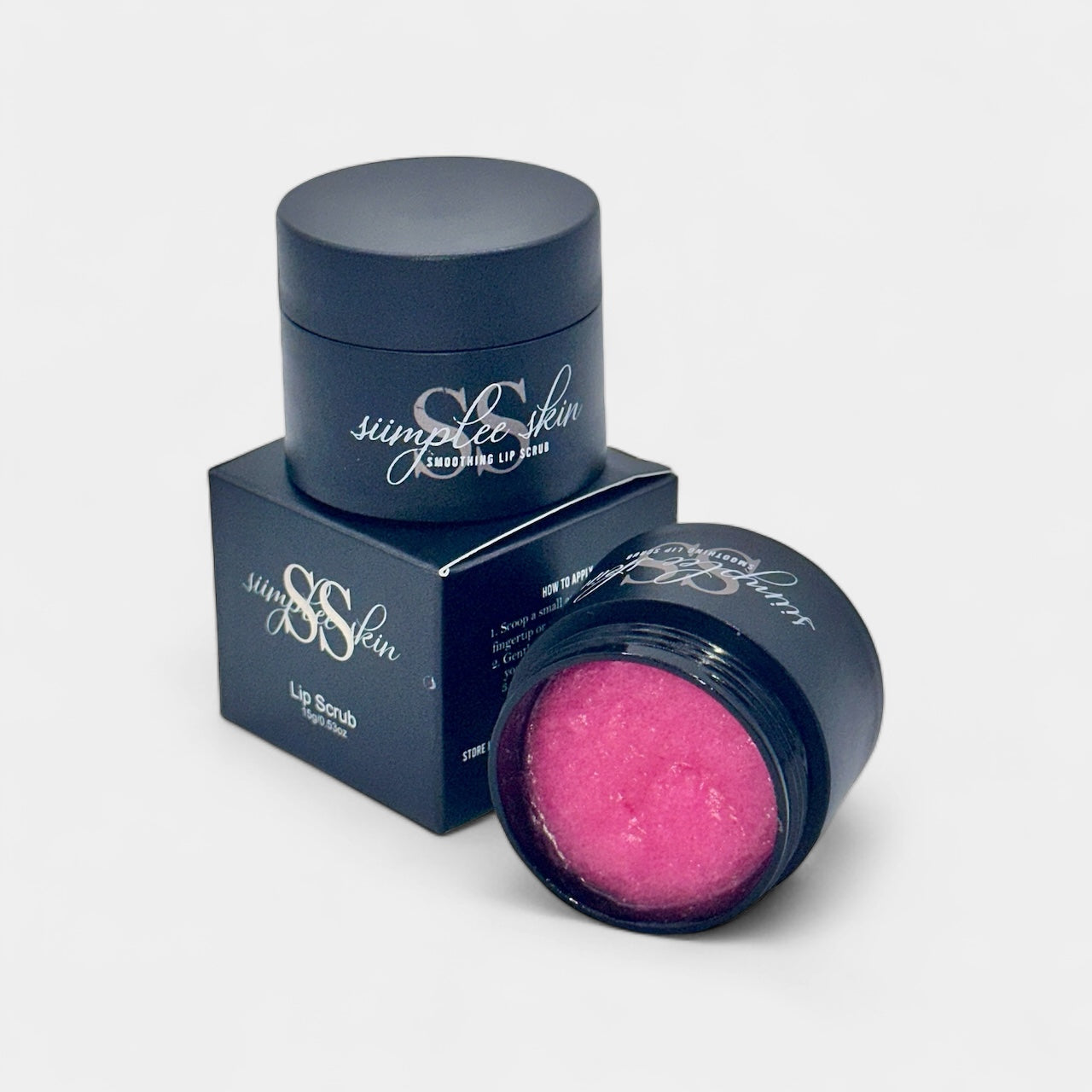 Siimplee Cosmetics Pink Sugar pink raspberry vanilla lip scrub