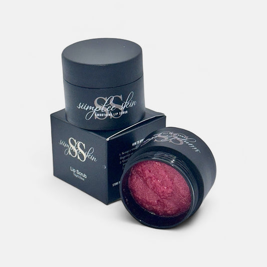 Siimplee Cosmetics Strawberry Field red strawberry vanilla lip scrub