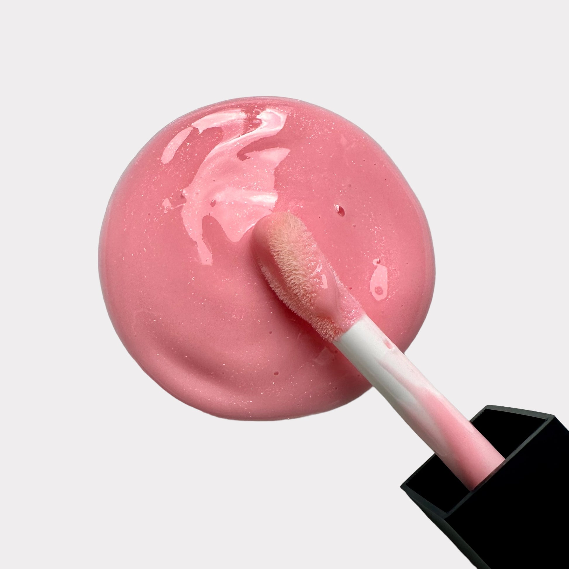 Siimplee Cosmetics Opal light pink red glitter raspberry vanilla lip gloss