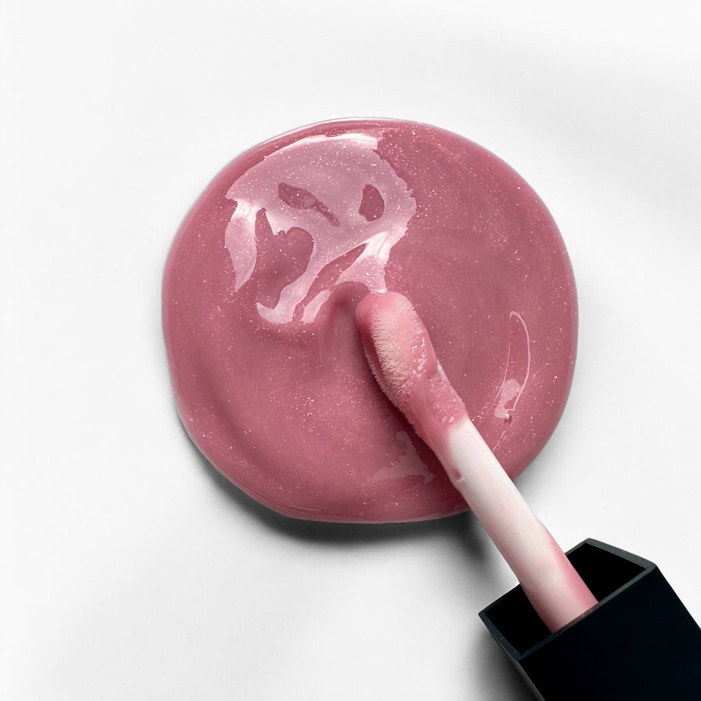 Siimplee Cosmetics Sparkle dark pink red mica glitter raspberry lip gloss