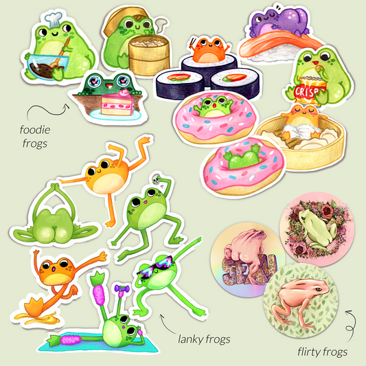 Frog Vinyl Sticker